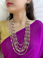 Elegant Semi Precious Long Layered Natural Gemstone Yellow Citrine Beaded Necklace For Women