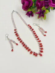 Exquisite Real Rose Pink Freshwater Pearls With Carnelian Teardrops Beads Necklace For Women