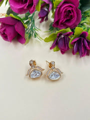 Minimal Jewelry Chain Necklace Set With Polki Drops For Indian And Western Wear