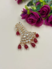 Traditional Polki Kundan Safa Kalangi For Groom | Turban Brooch For Men