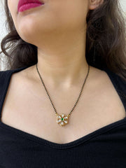 Delicate Kundan Mangalsutra | Lightweight & Elegant Daily Wear Mangalsutra Designs