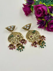 Traditional Gold Plated Long Golden Jhumki Earrings For Women - Wedding & Festive Wear