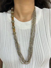 Handcrafted Semi Precious Faceted Labradorite Gemstone Beaded Necklace Set online for women