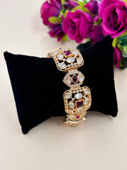 Malti Designer Kundan Gajra Bracelet For Weddings