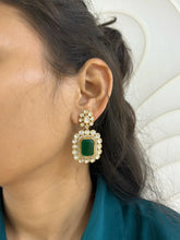 Contemporary fashionable Changeable Stones Polki Dangler Earrings for women