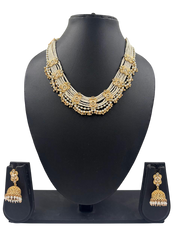 Exquisite Rose Gold Polish Kundan And Pearl Choker Set – Timeless Beauty