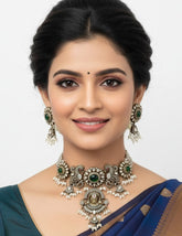 Lord Balaji Antique Temple Jewellery Set For Women By Gehna Shop