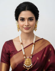 Gold Plated Goddess Lakshmi Devi South Indian Temple Jewellery Set By Gehna Shop