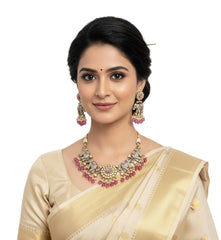 Akira Antique Victorian Elephant Jewelry Necklace Set For Women