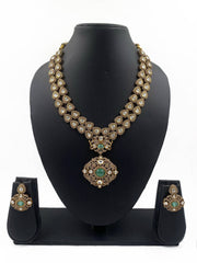 Aliza Victorian Polki Layered Necklace Set For Women By Gehna Shop Victorian Necklace Sets