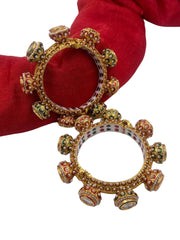 Beautiful Multi Color Meenakari Kundan Gokhru Pacheli Bangles | Wedding Bangles Bangles