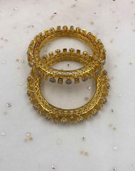 CZ Diamond Pacheli Bangles For Women By Gehna Shop