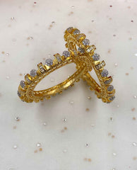 CZ Diamond Pacheli Bangles For Women By Gehna Shop