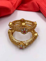 Designer Antique New Golden Look Paatla Bangles For Ladies By Gehna Shop
