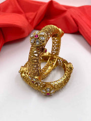 Designer Antique New Golden Look Paatla Bangles For Ladies By Gehna Shop