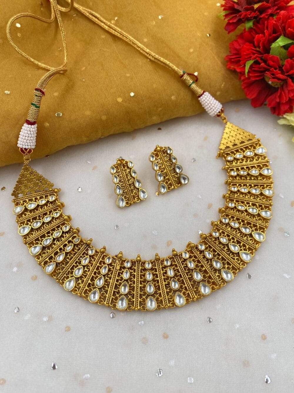 gold necklaces designs for wedding