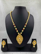 Designer Gold Plated Golden Necklace Set For Women By Gehna Shop