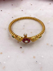 Designer Gold Plated Antique Bracelet For Women