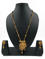 Designer Gold Plated Long Antique Mangalsutra Set For Ladies By Gehna Shop Mangalsutras