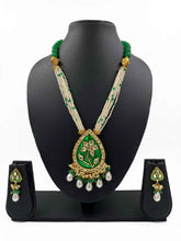 Designer Green Meenakari Necklace Set For Ladies By Gehna Shop