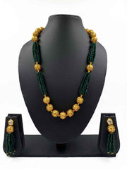 Designer Handcrafted Antique Crystal Beads Necklace Set For Woman | Beaded Jewelry Sets