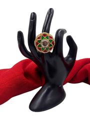 Designer High Quality Jadau Adjustable Kundan Finger For Women