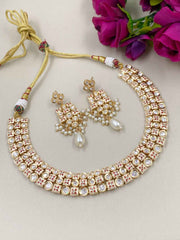 Designer High Quality Meenakari And Kundan Wedding Necklace Set For Women