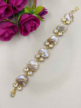Designer Kundan And Pearl Bracelet For Ladies And Girls By Gehna Shop