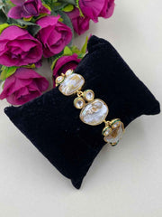 Designer Kundan And Pearl Bracelet For Ladies And Girls By Gehna Shop