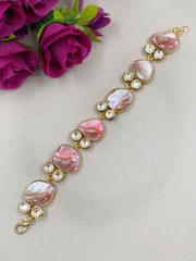 Designer Kundan And Pearl Bracelet For Ladies And Girls By Gehna Shop