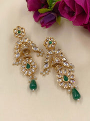 Designer Light Weight Kundan Jhumka Earrings For Women Earrings