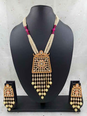 Designer Long Kundan Party Necklace Set For Woman Online By Gehna Shop