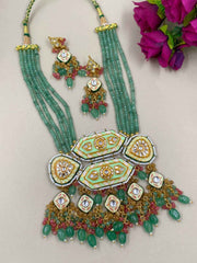 Designer Modern Look Meenakari Bridal Jewellery Necklace Sets