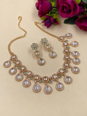 Designer Short Polki Neklace Set For Parties By Gehna Shop Kundan Necklace Sets