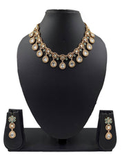 Designer Short Polki Neklace Set For Parties By Gehna Shop Kundan Necklace Sets