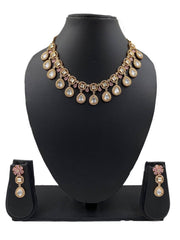 Designer Short Polki Neklace Set For Parties By Gehna Shop Kundan Necklace Sets