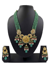Designer Statement Look Meenakari Jewellery Necklace Set By Gehna Shop
