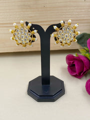 Ethnic Jadau Kundan Stud Earrings For Women By Gehna Shop Stud Earrings