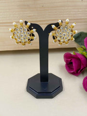 Ethnic Jadau Kundan Stud Earrings For Women By Gehna Shop