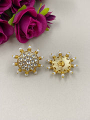 Ethnic Jadau Kundan Stud Earrings For Women By Gehna Shop Stud Earrings