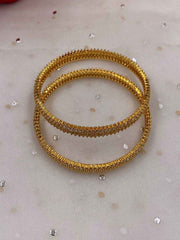 Gold Plated American Diamond Bangles For Women By Gehna Shop