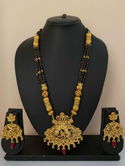 Gold Plated Designer Long Golden Mangalsutra For Women By Gehna Shop Mangalsutras