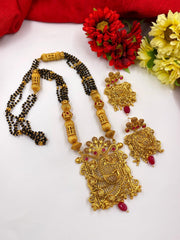 Gold Plated Designer Long Golden Mangalsutra For Women By Gehna Shop Mangalsutras