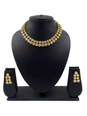 Gold Plated High Quality Vilandi Kundan Necklace Set For Weddings By Gehna Shop
