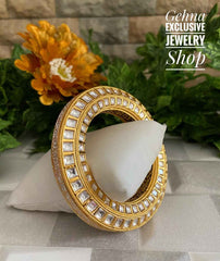 Gold Plated Jadau Meenakari Bangles Traditionally Handcrafted For Females By Gehna Shop