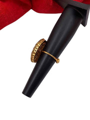 Heavy Quality Kundan Polki Adjustable Finger Ring For Ladies