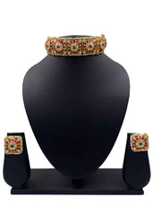 High Quality Modern Look Multi Color Choker Necklace Set By Gehna Shop