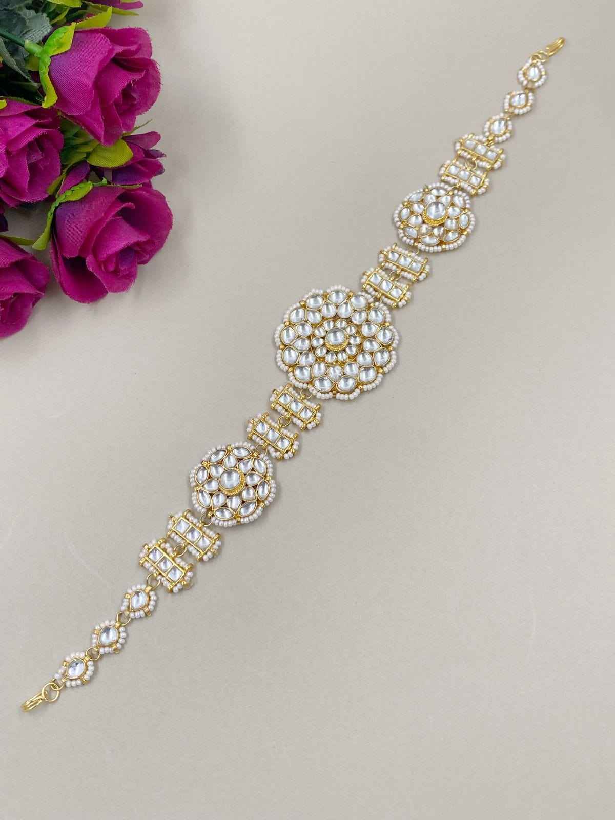 Jadau Royal Raajputi Look Sheeshpatti For Women By Gehna Shop