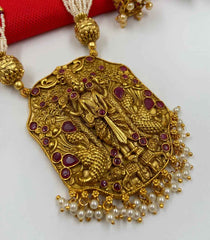 Lord Balaji Temple Necklace Set For Ladies By Gehna Shop