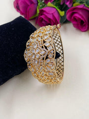 Modern Look Broad Kundan Bracelet For Parties By Gehna Shop Bracelets